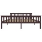 vidaXL Estructura de cama madera maciza pino marrón oscuro 180x200 cm vidaXL Estructura de cama madera maciza pino marrón oscuro 180x200 cm