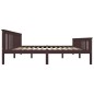 vidaXL Estructura de cama madera maciza pino marrón oscuro 180x200 cm vidaXL Estructura de cama madera maciza pino marrón oscuro 180x200 cm