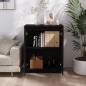 vidaXL Aparador de madera maciza de pino negro 60x34x75 cm vidaXL Aparador de madera maciza de pino negro 60x34x75 cm