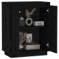 vidaXL Aparador de madera maciza de pino negro 60x34x75 cm vidaXL Aparador de madera maciza de pino negro 60x34x75 cm