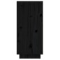 vidaXL Aparador de madera maciza de pino negro 60x34x75 cm vidaXL Aparador de madera maciza de pino negro 60x34x75 cm