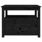 vidaXL Mesa de centro de madera maciza de pino negro 71x49x55 cm vidaXL Mesa de centro de madera maciza de pino negro 71x49x55 cm