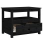 vidaXL Mesa de centro de madera maciza de pino negro 71x49x55 cm vidaXL Mesa de centro de madera maciza de pino negro 71x49x55 cm