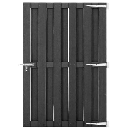 vidaXL Puerta de jardín de WPC gris 100x150 cm