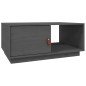 vidaXL Mesa de centro de madera maciza de pino gris 80x50x35,5 cm vidaXL Mesa de centro de madera maciza de pino gris 80x50x35,5 cm