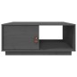 vidaXL Mesa de centro de madera maciza de pino gris 80x50x35,5 cm vidaXL Mesa de centro de madera maciza de pino gris 80x50x35,5 cm