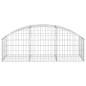 vidaXL Cesta de gaviones forma arco hierro galvanizado 150x50x40/60 cm vidaXL Cesta de gaviones forma arco hierro galvanizado 150x50x40/60 cm