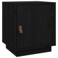 vidaXL Mesita de noche madera maciza de pino negro 40x34x45 cm vidaXL Mesita de noche madera maciza de pino negro 40x34x45 cm