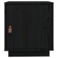 vidaXL Mesita de noche madera maciza de pino negro 40x34x45 cm vidaXL Mesita de noche madera maciza de pino negro 40x34x45 cm
