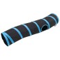 vidaXL Túnel para gatos con forma de S poliéster negro y azul 122 cm vidaXL Túnel para gatos con forma de S poliéster negro y azul 122 cm