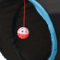 vidaXL Túnel para gatos con forma de S poliéster negro y azul 122 cm vidaXL Túnel para gatos con forma de S poliéster negro y azul 122 cm