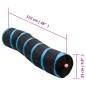 vidaXL Túnel para gatos con forma de S poliéster negro y azul 122 cm vidaXL Túnel para gatos con forma de S poliéster negro y azul 122 cm