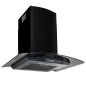 vidaXL Campana extractora pared 60 cm acero inoxidable 756 m³/h negro vidaXL Campana extractora pared 60 cm acero inoxidable 756 m³/h negro