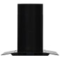 vidaXL Campana extractora pared 60 cm acero inoxidable 756 m³/h negro vidaXL Campana extractora pared 60 cm acero inoxidable 756 m³/h negro