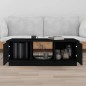 vidaXL Mesa de centro de madera maciza de pino negro 100x50x35 cm vidaXL Mesa de centro de madera maciza de pino negro 100x50x35 cm