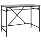 vidaXL Escritorio hierro madera contrachapada gris Sonoma 100x50x75 cm vidaXL Escritorio hierro madera contrachapada gris Sonoma 100x50x75 cm
