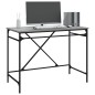 vidaXL Escritorio hierro madera contrachapada gris Sonoma 100x50x75 cm vidaXL Escritorio hierro madera contrachapada gris Sonoma 100x50x75 cm
