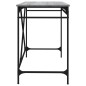 vidaXL Escritorio hierro madera contrachapada gris Sonoma 100x50x75 cm vidaXL Escritorio hierro madera contrachapada gris Sonoma 100x50x75 cm