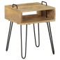 vidaXL Mesita de noche madera maciza de mango 40x34x47 cm vidaXL Mesita de noche madera maciza de mango 40x34x47 cm