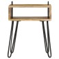 vidaXL Mesita de noche madera maciza de mango 40x34x47 cm vidaXL Mesita de noche madera maciza de mango 40x34x47 cm