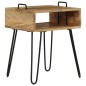 vidaXL Mesita de noche madera maciza de mango 40x34x47 cm vidaXL Mesita de noche madera maciza de mango 40x34x47 cm