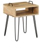 vidaXL Mesita de noche madera maciza de mango 40x34x47 cm vidaXL Mesita de noche madera maciza de mango 40x34x47 cm