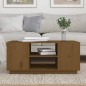 vidaXL Mesa de centro madera maciza de pino marrón miel 90x49x40,5 cm vidaXL Mesa de centro madera maciza de pino marrón miel 90x49x40,5 cm