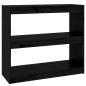vidaXL Estantería/divisor de espacios madera pino negro 80x30x71,5 cm vidaXL Estantería/divisor de espacios madera pino negro 80x30x71,5 cm