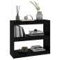 vidaXL Estantería/divisor de espacios madera pino negro 80x30x71,5 cm vidaXL Estantería/divisor de espacios madera pino negro 80x30x71,5 cm