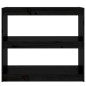 vidaXL Estantería/divisor de espacios madera pino negro 80x30x71,5 cm vidaXL Estantería/divisor de espacios madera pino negro 80x30x71,5 cm