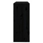 vidaXL Estantería/divisor de espacios madera pino negro 80x30x71,5 cm vidaXL Estantería/divisor de espacios madera pino negro 80x30x71,5 cm