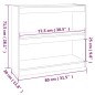 vidaXL Estantería/divisor de espacios madera pino negro 80x30x71,5 cm vidaXL Estantería/divisor de espacios madera pino negro 80x30x71,5 cm