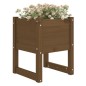 vidaXL Jardinera madera maciza de pino marrón miel 40x40x52,5 cm vidaXL Jardinera madera maciza de pino marrón miel 40x40x52,5 cm