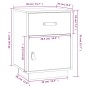 vidaXL Mesitas de noche 2 uds madera maciza de pino 40x34x55 cm vidaXL Mesitas de noche 2 uds madera maciza de pino 40x34x55 cm