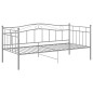 vidaXL Estructura de sofá cama metal gris 90x200 cm