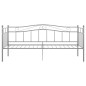 vidaXL Estructura de sofá cama metal gris 90x200 cm
