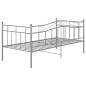 vidaXL Estructura de sofá cama metal gris 90x200 cm