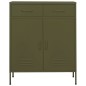 vidaXL Armario de almacenamiento acero verde oliva 80x35x101,5 cm vidaXL Armario de almacenamiento acero verde oliva 80x35x101,5 cm