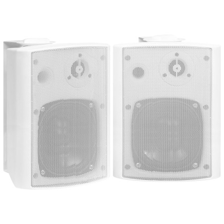 vidaXL Altavoces estéreo de pared 2 uds blanco interior exterior 100 W
