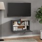 vidaXL Armario de pared de madera maciza de pino gris 60x30x35 cm