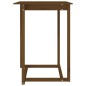 vidaXL Mesa alta de bar madera maciza de pino marrón miel 80x80x110 cm
