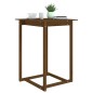 vidaXL Mesa alta de bar madera maciza de pino marrón miel 80x80x110 cm