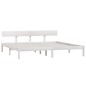 vidaXL Estructura de cama madera maciza de pino blanco 200x200 cm