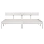 vidaXL Estructura de cama madera maciza de pino blanco 200x200 cm