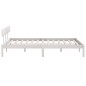 vidaXL Estructura de cama madera maciza de pino blanco 200x200 cm