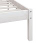vidaXL Estructura de cama madera maciza de pino blanco 200x200 cm