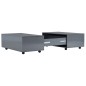 vidaXL Mesa de centro gris brillo 100x100x35 cm vidaXL Mesa de centro gris brillo 100x100x35 cm