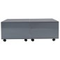 vidaXL Mesa de centro gris brillo 100x100x35 cm vidaXL Mesa de centro gris brillo 100x100x35 cm