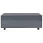 vidaXL Mesa de centro gris brillo 100x100x35 cm vidaXL Mesa de centro gris brillo 100x100x35 cm