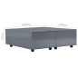 vidaXL Mesa de centro gris brillo 100x100x35 cm vidaXL Mesa de centro gris brillo 100x100x35 cm